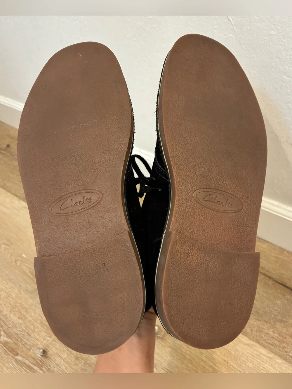Clarks Bushacre 2 Desert Chukka Boots In Black Suede Men’s Size US 11 EU 44.5